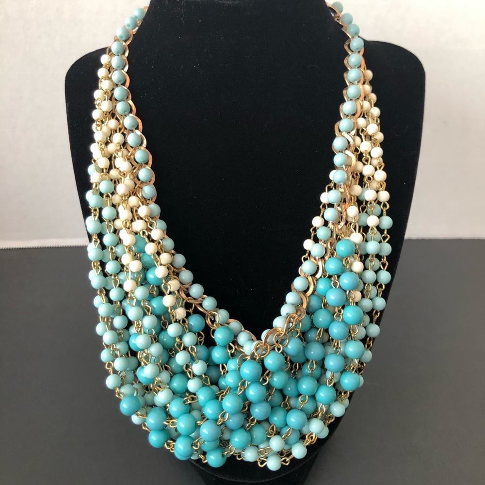 ☀️ Ombré Beaded Statement Necklace